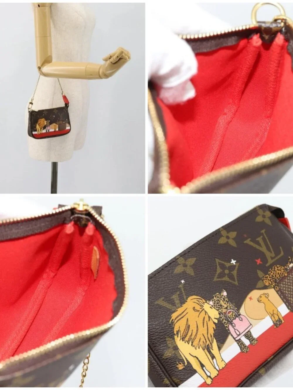 LOUIS VUITTON Monogram Mini Pochette Accessoires Pouch M63830 LV Auth 182310SAM